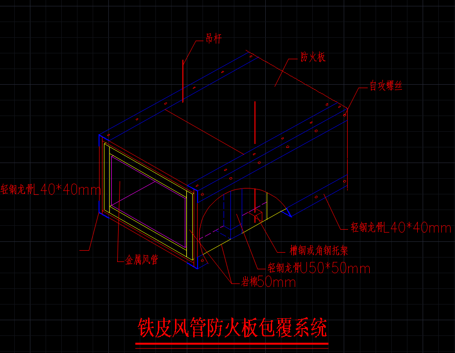 耐火2小时和3小时防排烟风管的传统做法参考